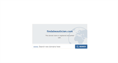 Desktop Screenshot of findabeautician.com