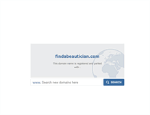 Tablet Screenshot of findabeautician.com